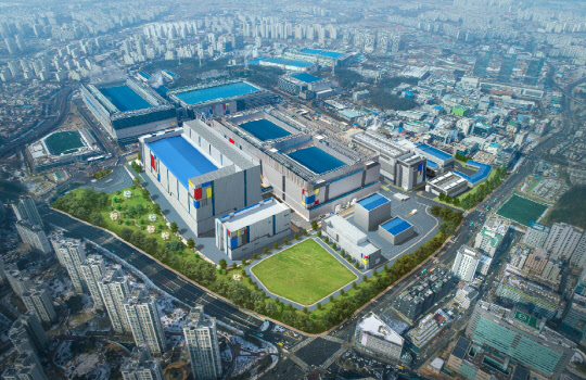 삼성전자가 내년 초 완공을 목표로 진행 중인 화성캠퍼스 EUV 라인 조감도. <삼성전자 제공>